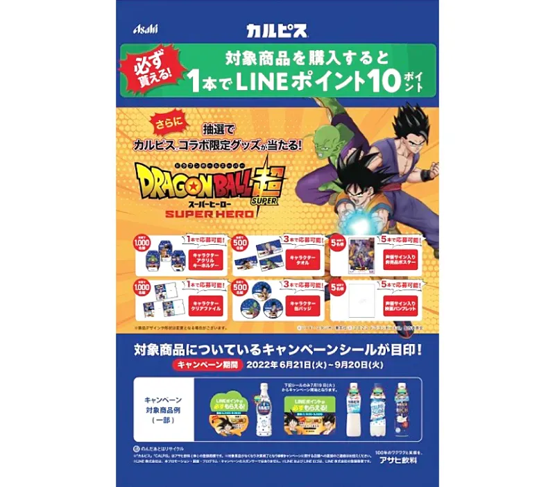 [Collaboration]Asahi SoftDrink Sales Co., Ltd. Calpis × Dragon Ball Super
