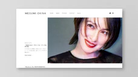 [Website Production]Megumi Okina Official Website